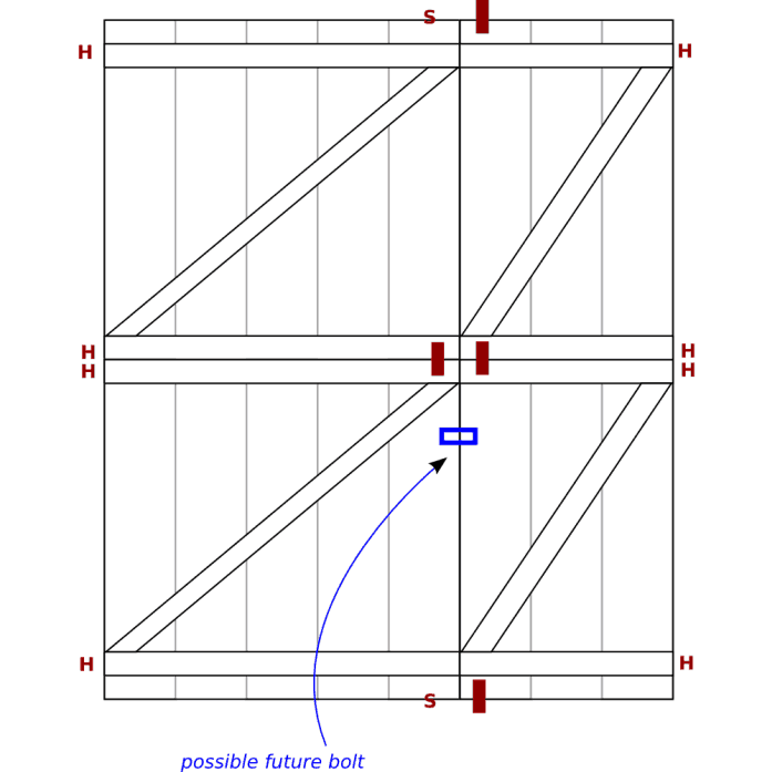 Simple Shed Door ideas