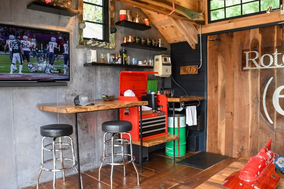 how to turn a shed into a man cave
