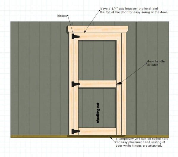 shed door single door