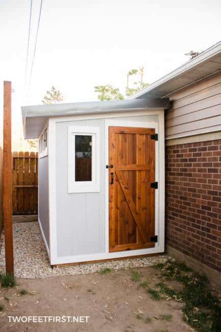 Simple cedar door for a shed 