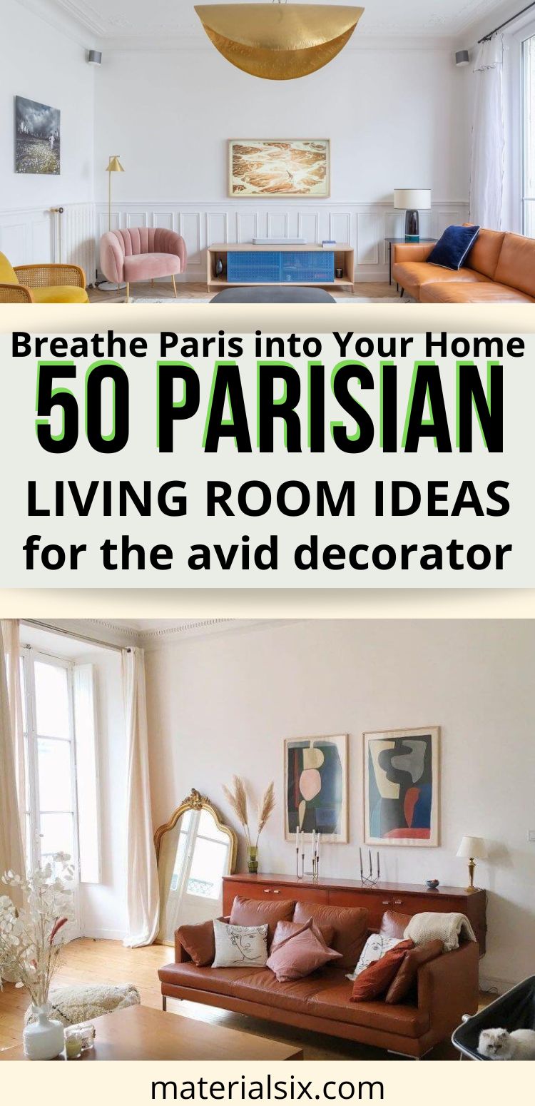 50 Parisian Living Room Ideas for the Avid Decorator