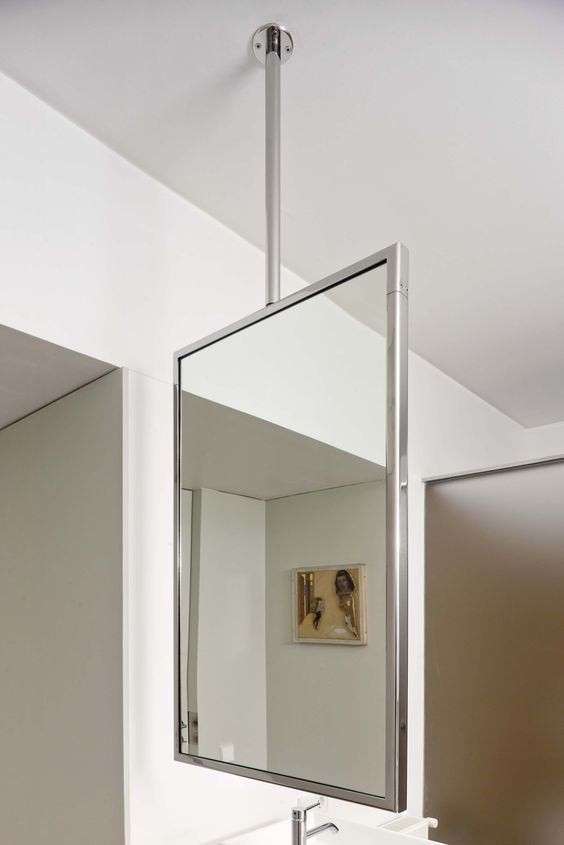 Ceiling Suspended bathroom Mirrors