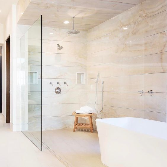 Open Concept Shower Areas