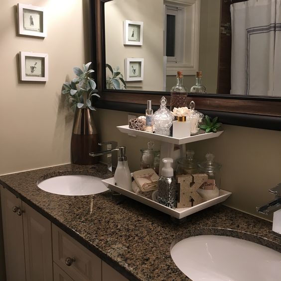 Ornate Vanity Trays Bathroom Counter Decor Ideas