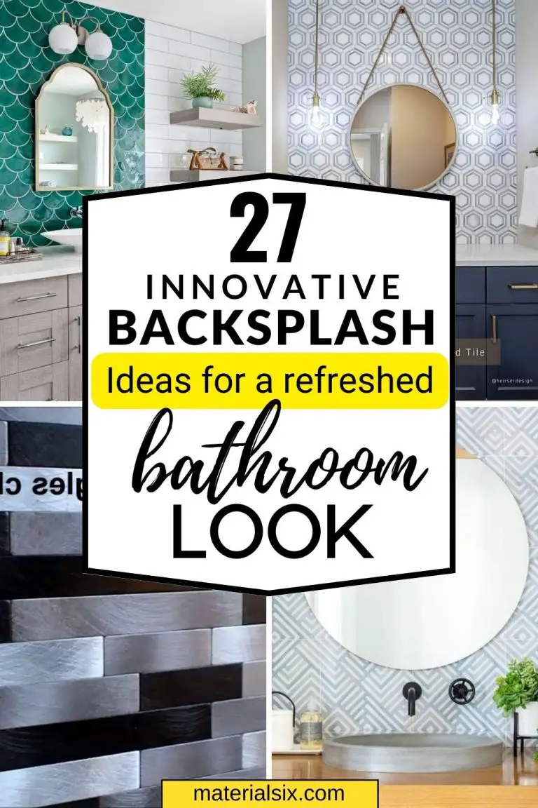 27 Breathtaking Bathroom Backsplash Ideas for a New Look MaterialSix