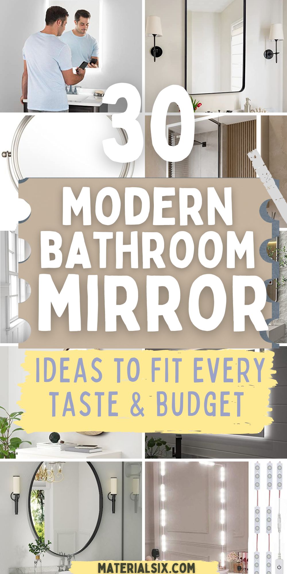 30 Bathroom Mirror Ideas & Designs to Elevate Your Space