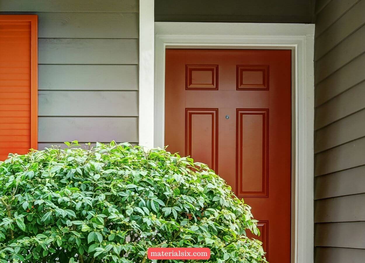 Matching with Trim - front door decor