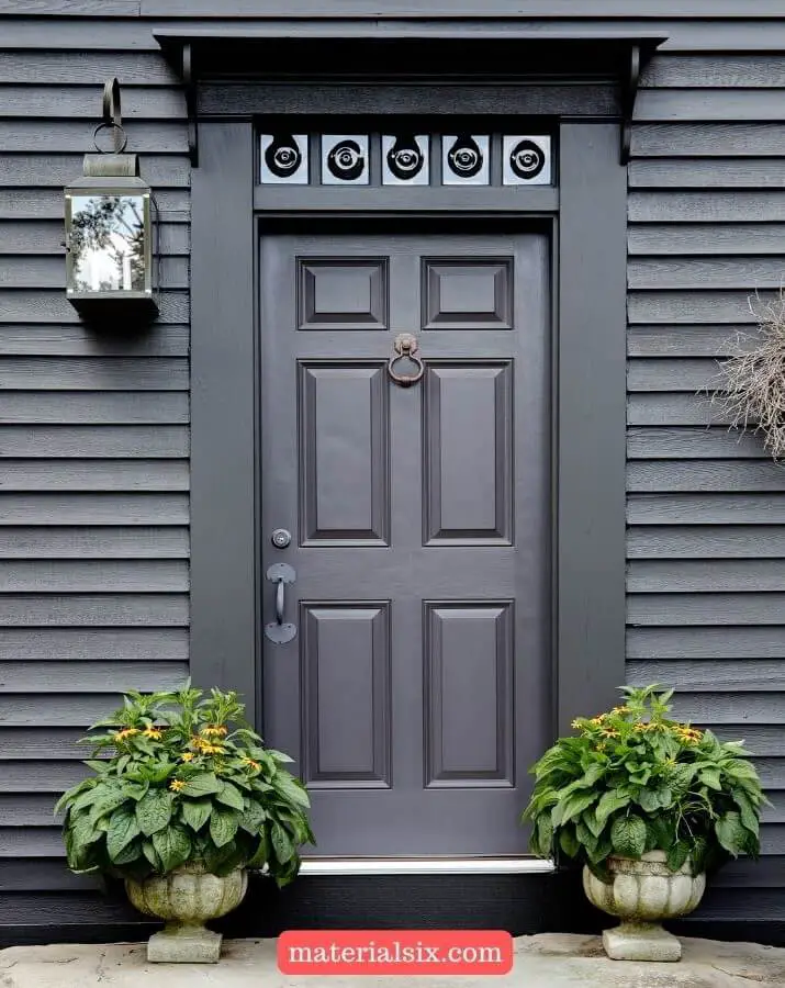 Colonial architecture front door