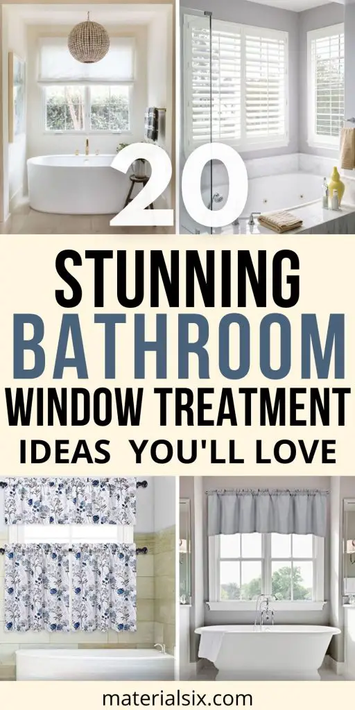 20 Stylish Bathroom Window Treatment Ideas MaterialSix