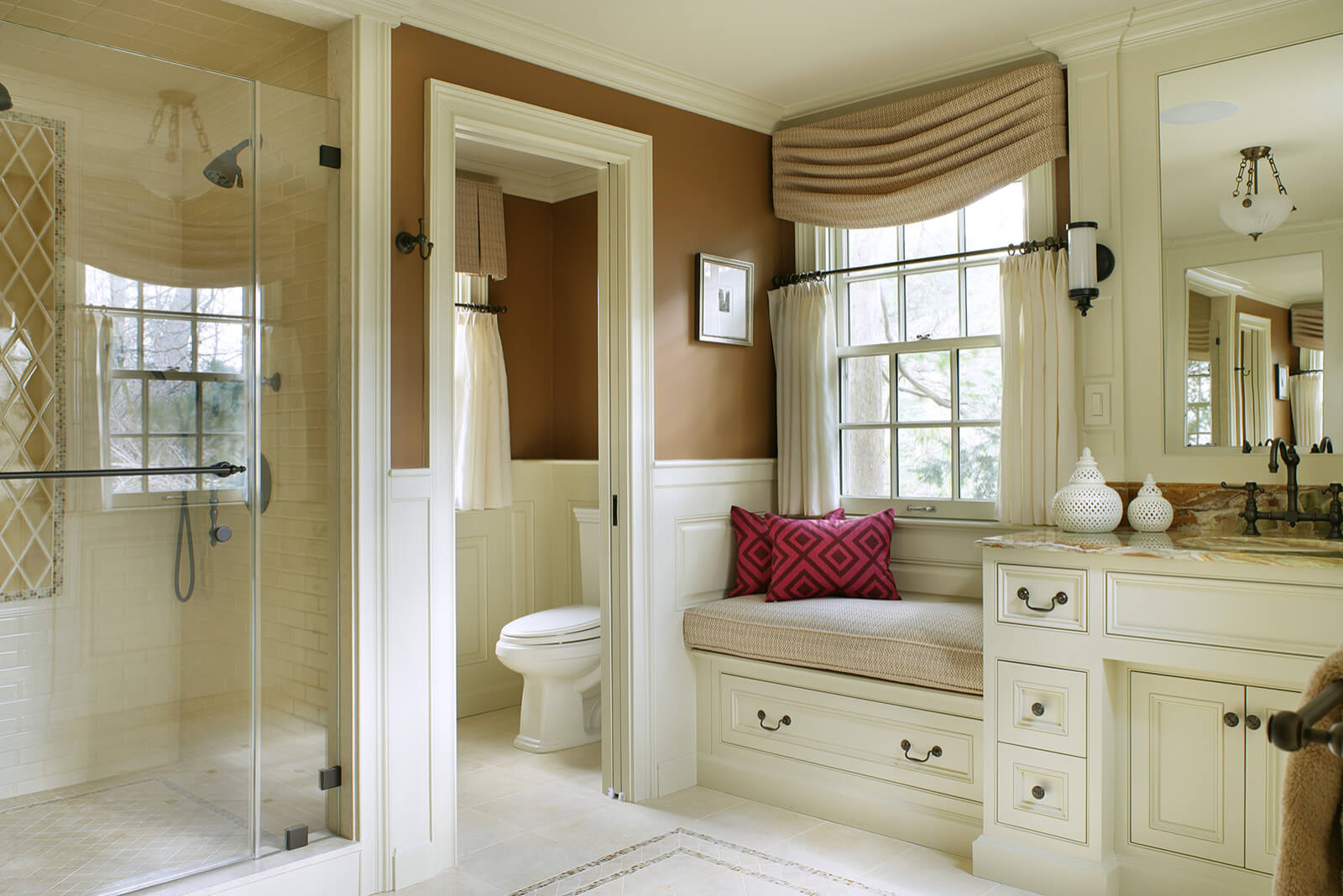 Adding window seats - Bathroom Windows Treatments