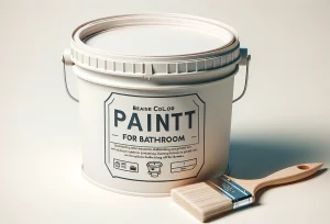 can you use flat paint in bathroom