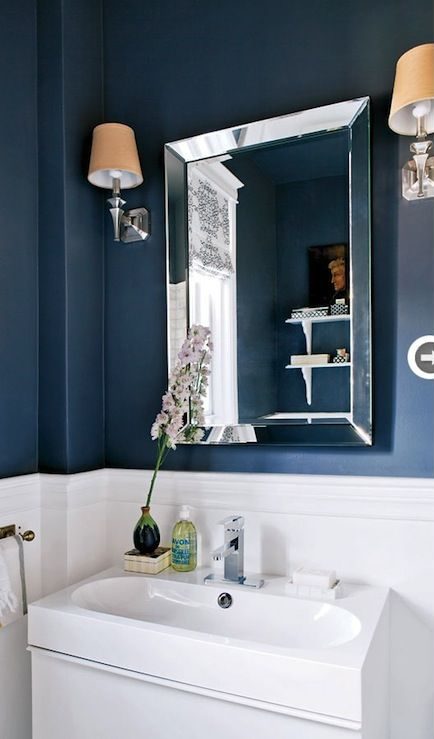 Navy Blue Bathroom Fixtures