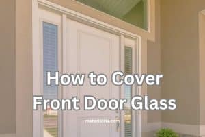 how to cover front door glass