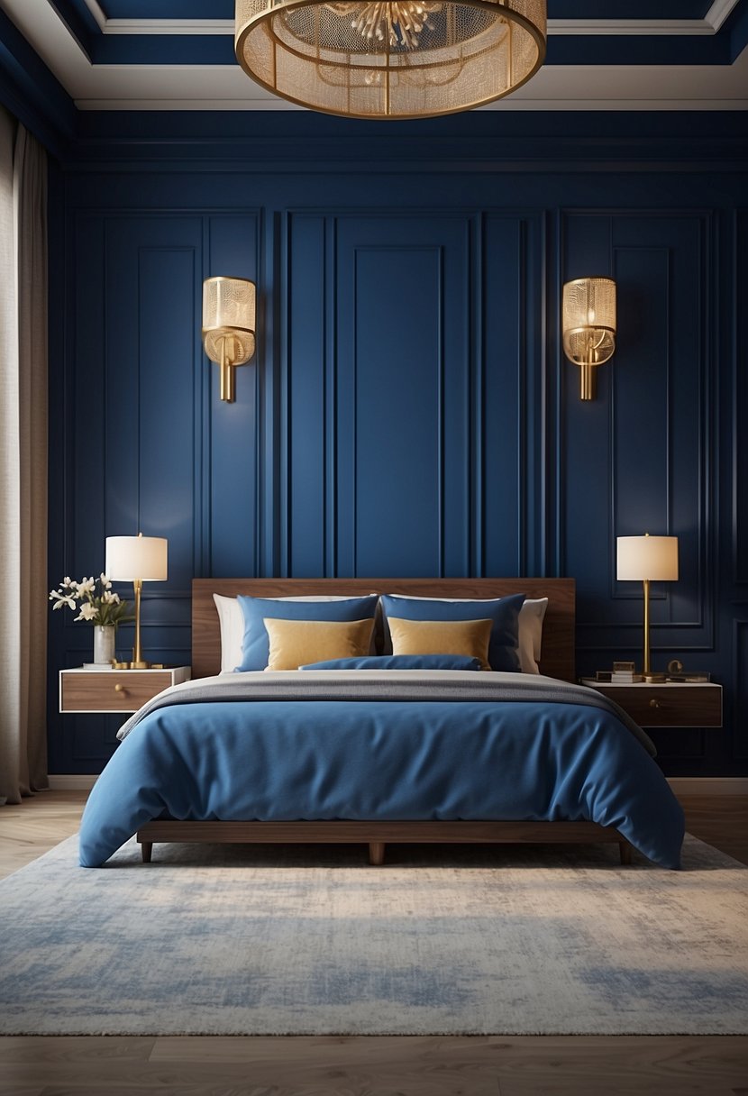 30 Beautiful Blue Accent Wall Ideas For Your Bedroom MaterialSix