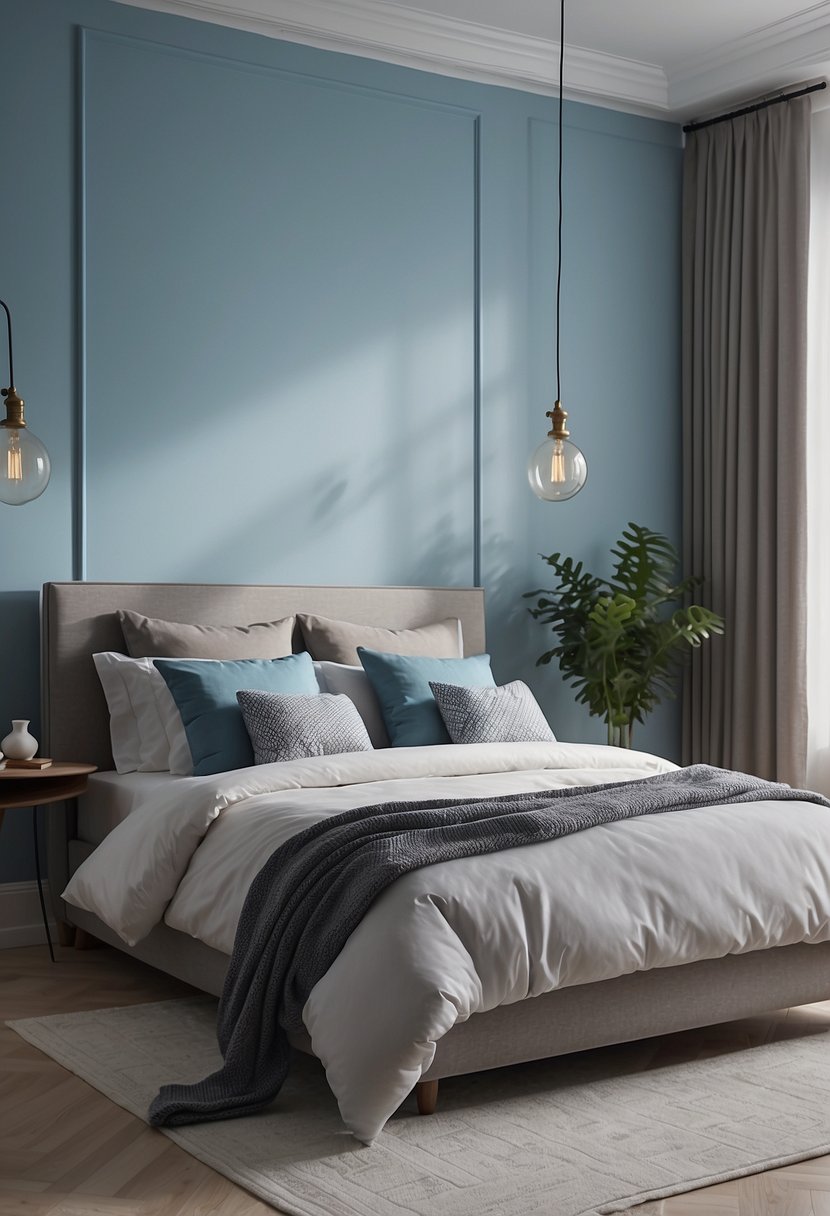 30 Beautiful Blue Accent Wall Ideas For Your Bedroom MaterialSix