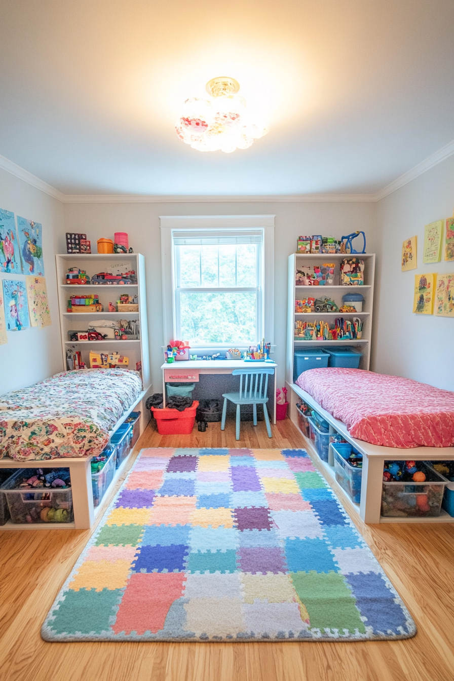 20 Trendy Kids Shared Bedroom Ideas For Modern Families MaterialSix 20 trendy kids shared bedroom ideas for modern families materialsix