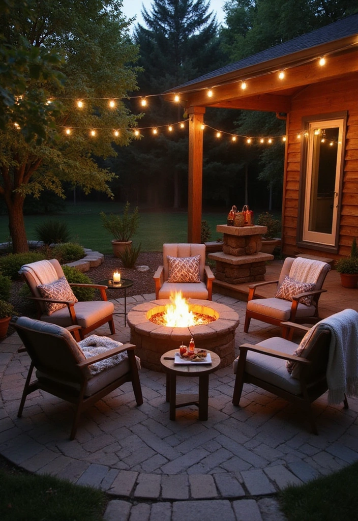 20 Creative Back Patio Ideas That Won't Cost You a Fortune (You’ll Love #9!) - 5. Fire Pit Gatherings