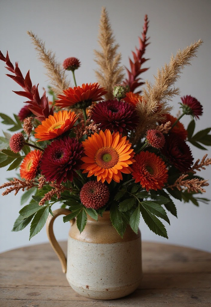 25 Fall Apartment Decor Ideas That Will Cozy Up Your Space Like Never Before! - 5. Fall Floral Arrangements