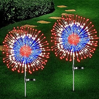 20 DIY 4th of July Outdoor Decorations - Firework Solar Lights