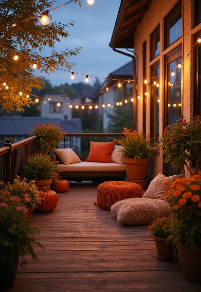 25 Fall Apartment Decor Ideas That Will Cozy Up Your Space Like Never Before! - 21. Seasonal Outdoor Decor