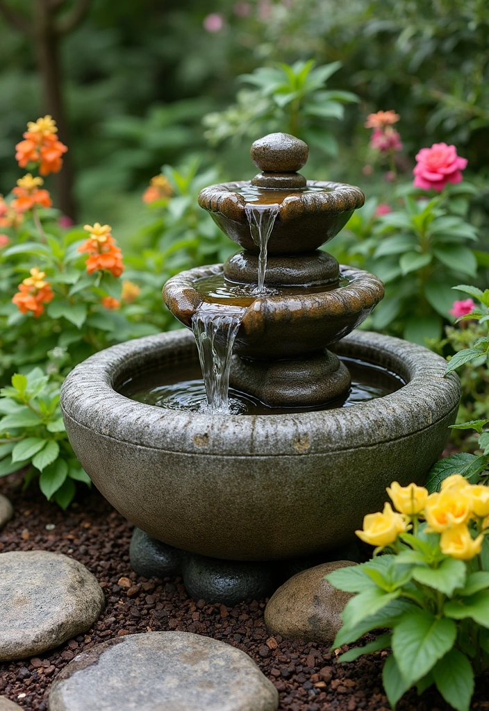 30 Budget-Friendly Garden Crafts That Look Expensive (You Won't Believe How Easy #15 Is!) - 18. DIY Garden Fountain