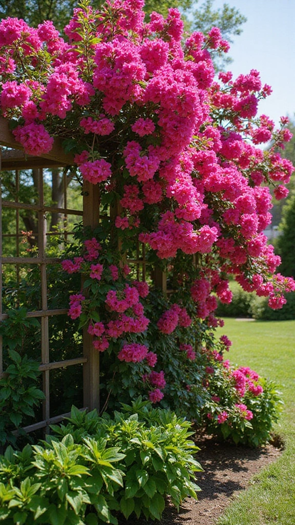 18 Stunning Garden Design Ideas That Will Make Your Outdoor Space Shine! - 11. Vibrant Bougainvillea Gardens