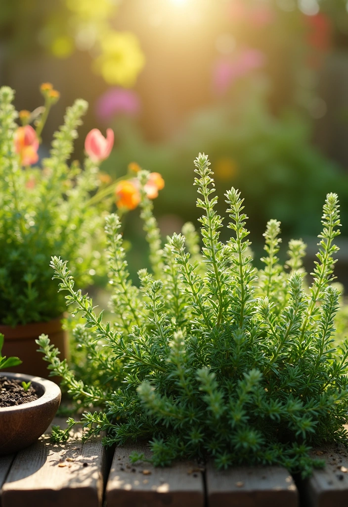 Discover the 12 Best Mosquito Repelling Plants for a Blissfully Bug-Free Summer! - 12. Thyme - The Flavorful Repellent