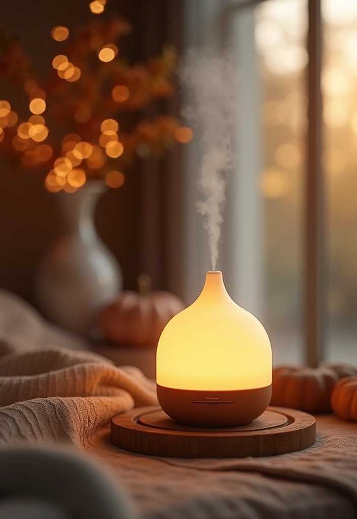 25 Fall Apartment Decor Ideas That Will Cozy Up Your Space Like Never Before! - 14. Seasonal Scents with Diffusers