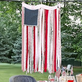 20 DIY 4th of July Outdoor Decorations - Ribbons and Streamers