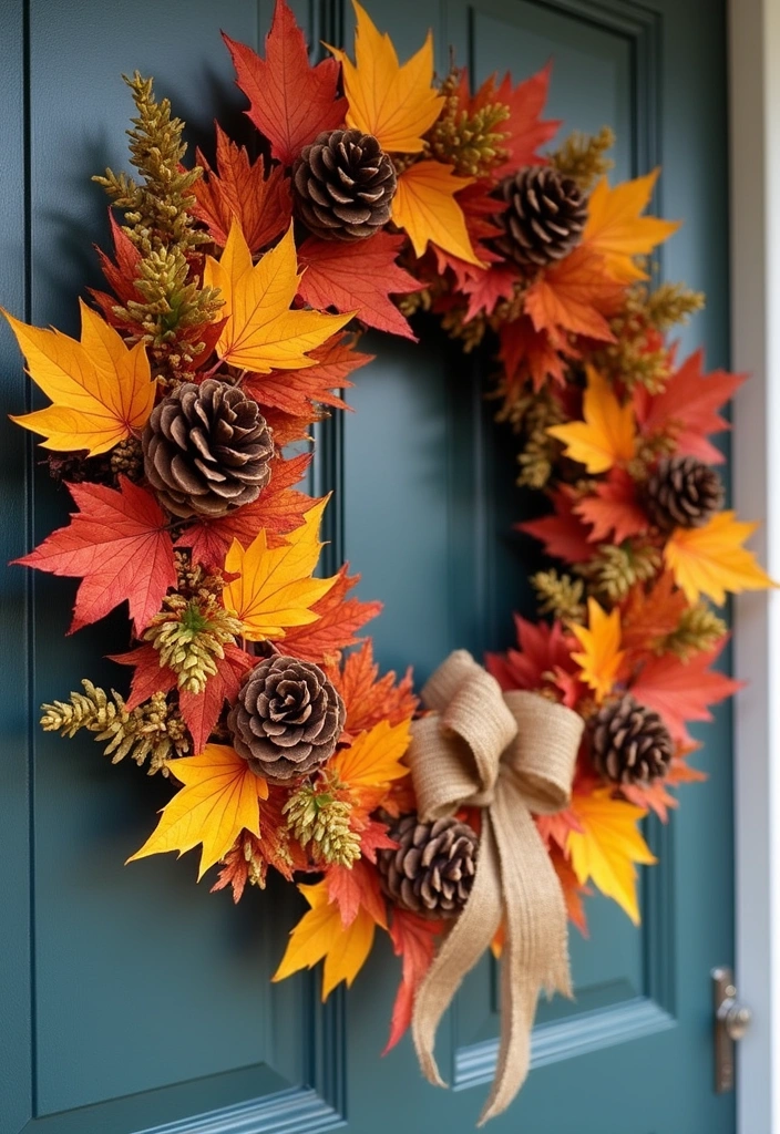 20 Jaw-Dropping Fall Decor Inspirations for Your Front Porch! - 3. Wreath Wonderland