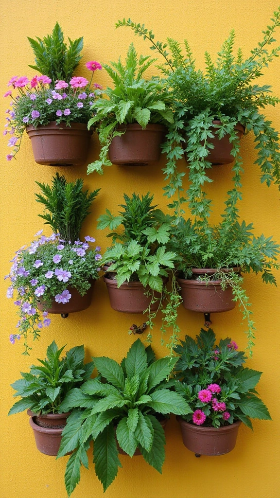 18 Stunning Garden Design Ideas That Will Make Your Outdoor Space Shine! - 3. Colorful Vertical Gardens