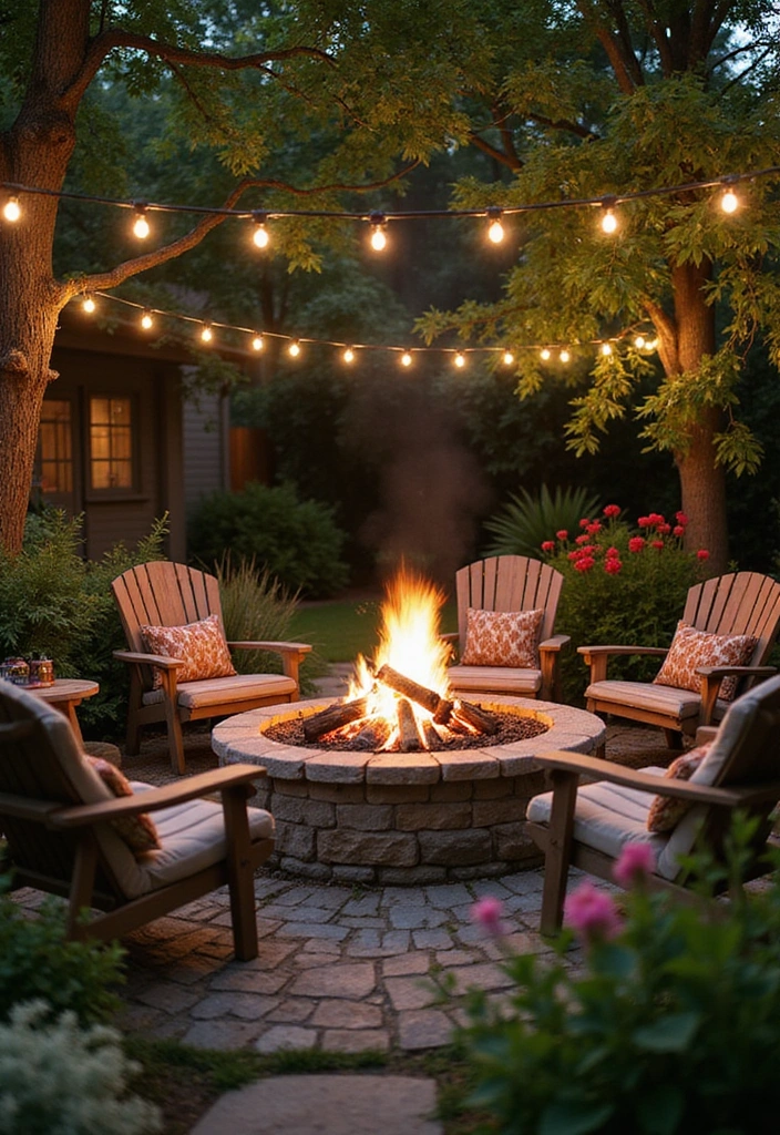 15 Enchanting Cottage Garden Designs That Will Make You Want to Dig In Today! - 15. Cozy Fire Pits