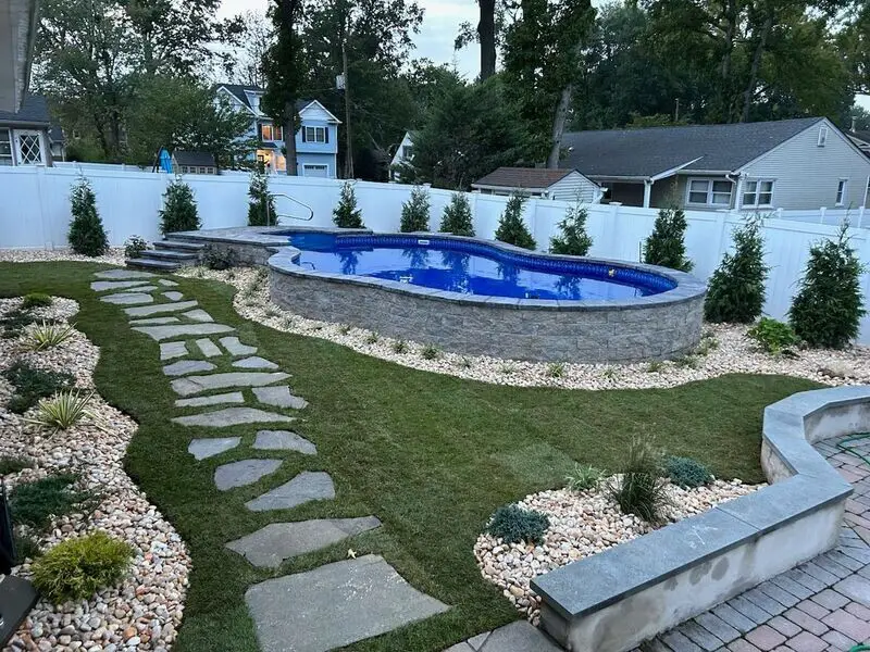 20 Stunning Semi-Inground Pool Designs for Your Backyard Oasis (You Won't Believe #8!) - 13. Elegant Curved Design
