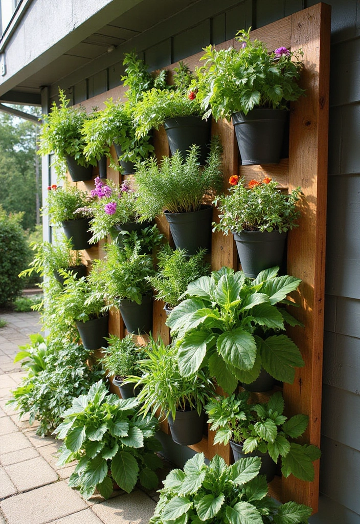 20 Creative Back Patio Ideas That Won't Cost You a Fortune (You’ll Love #9!) - 3. Vertical Garden Wall