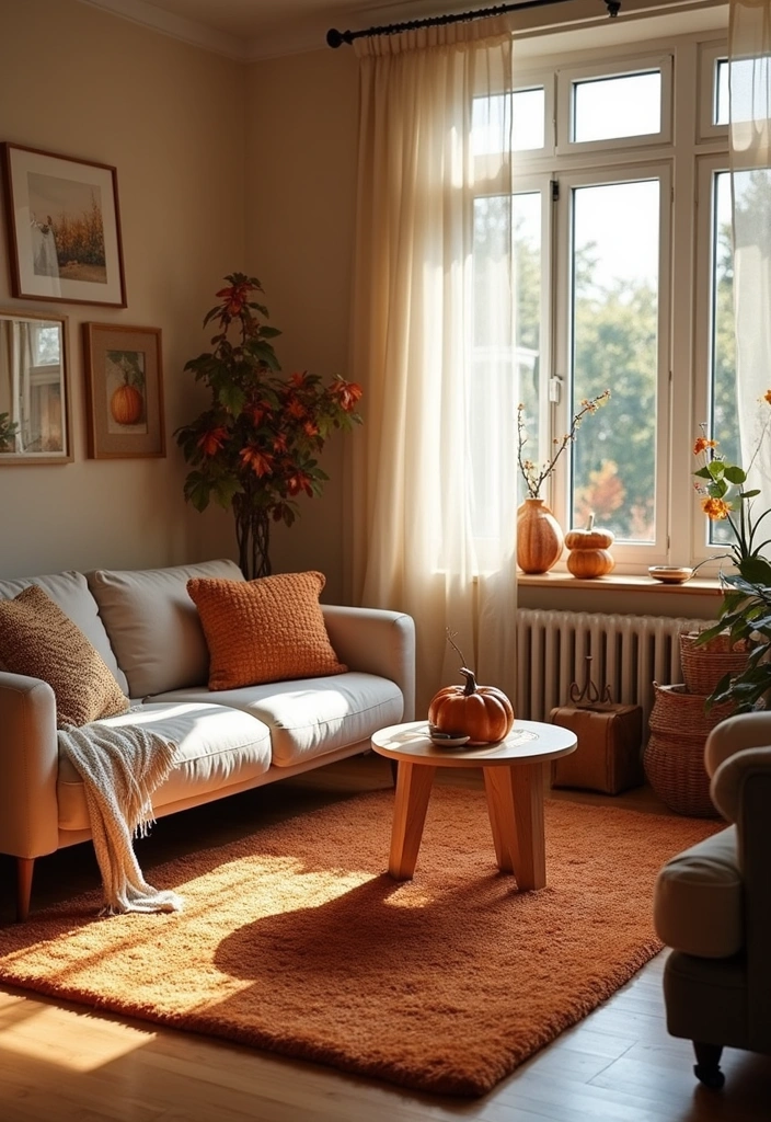 25 Fall Apartment Decor Ideas That Will Cozy Up Your Space Like Never Before! - 6. Plush Rugs for Comfort