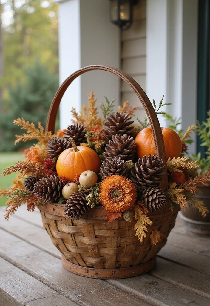 20 Jaw-Dropping Fall Decor Inspirations for Your Front Porch! - 8. Fall-themed Arrangements