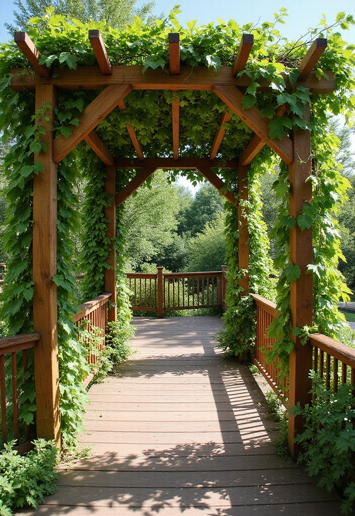 20 Deck Privacy Ideas That Combine Beauty and Seclusion (Ideas #2 & #8 Are Game Changers!) - 6. Trellis with Climbing Plants