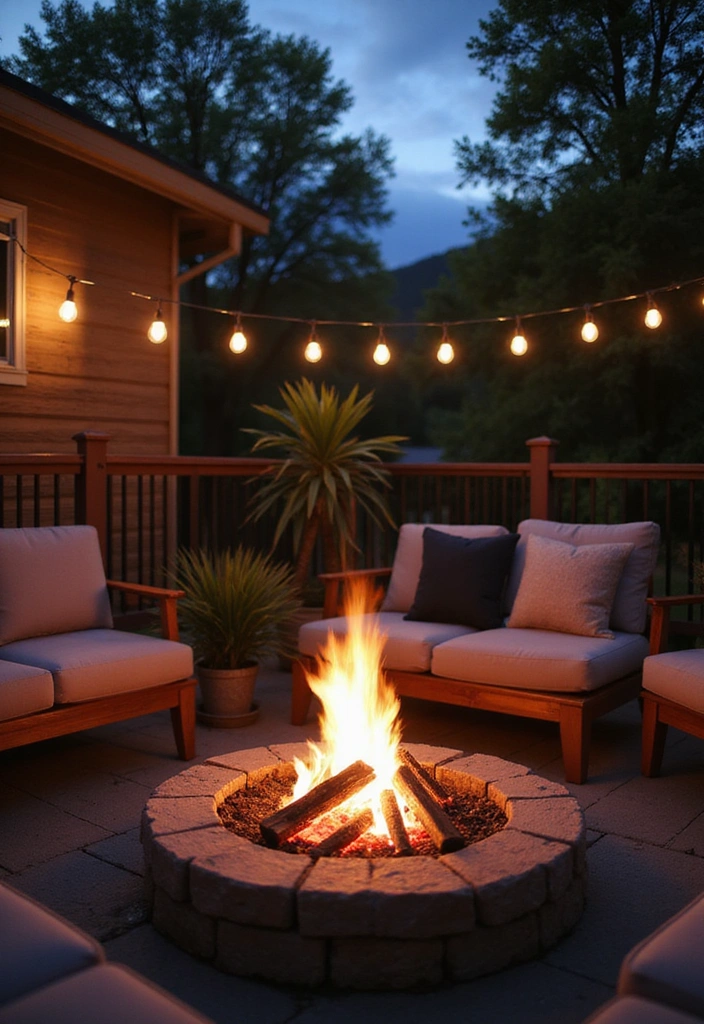 20 Small Deck Decorating Ideas That Will Transform Your Outdoor Space! - 6. DIY Fire Pit