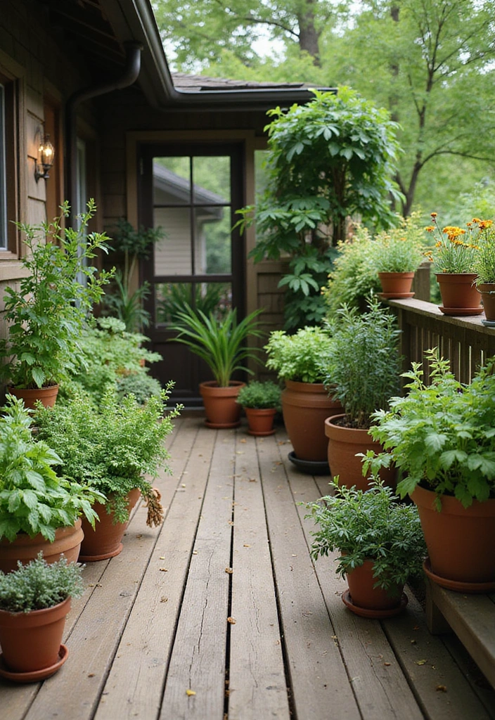 20 Small Deck Decorating Ideas That Will Transform Your Outdoor Space! - 18. Fresh Herb Garden