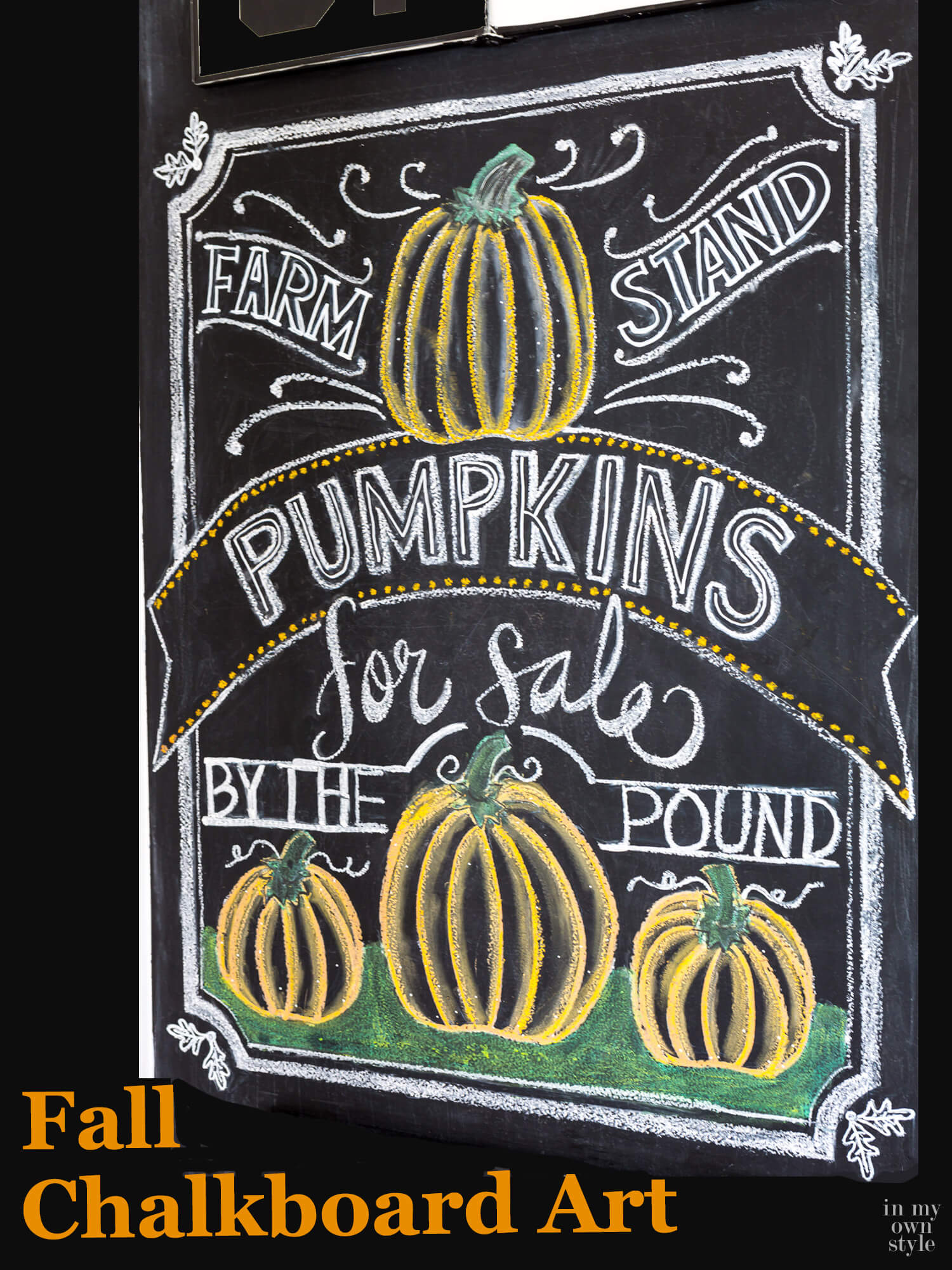 20 Creative Fall Chalkboard Art Ideas You Can DIY This Season! - 14. Pumpkins for Sale