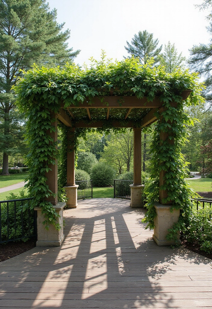 20 Deck Privacy Ideas That Combine Beauty and Seclusion (Ideas #2 & #8 Are Game Changers!) - 9. Pergola with Plants