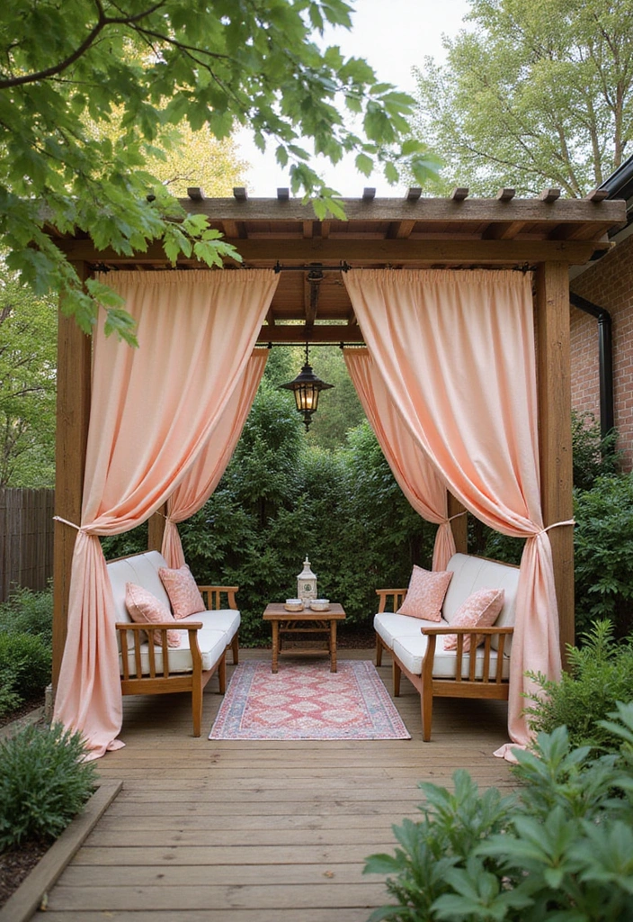 20 Deck Privacy Ideas That Combine Beauty and Seclusion (Ideas #2 & #8 Are Game Changers!) - 4. Outdoor Curtains