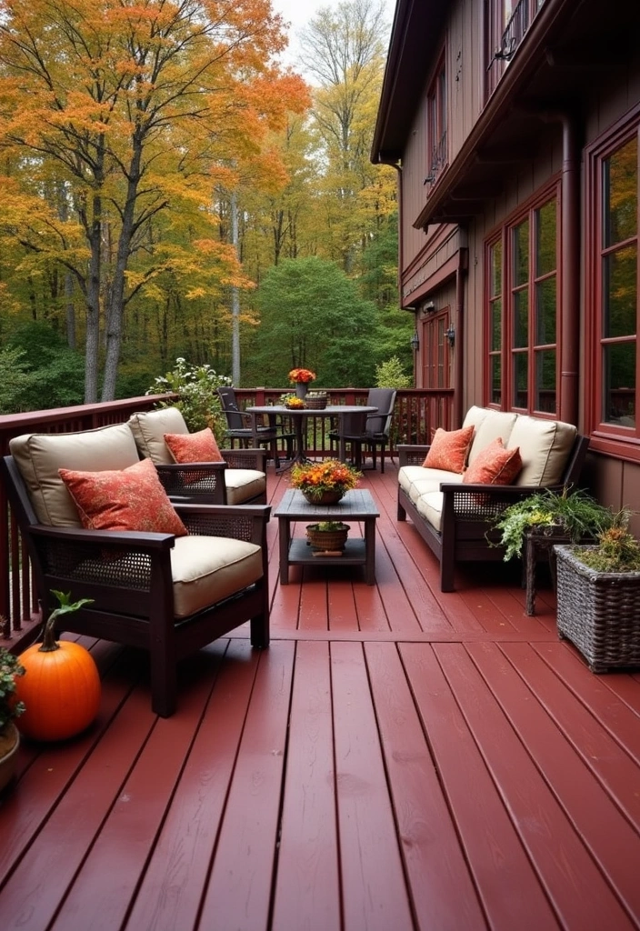 20 Best Deck Stain Colors That Will Boost Your Home's Curb Appeal (Get Inspired!) - 16. Burgundy