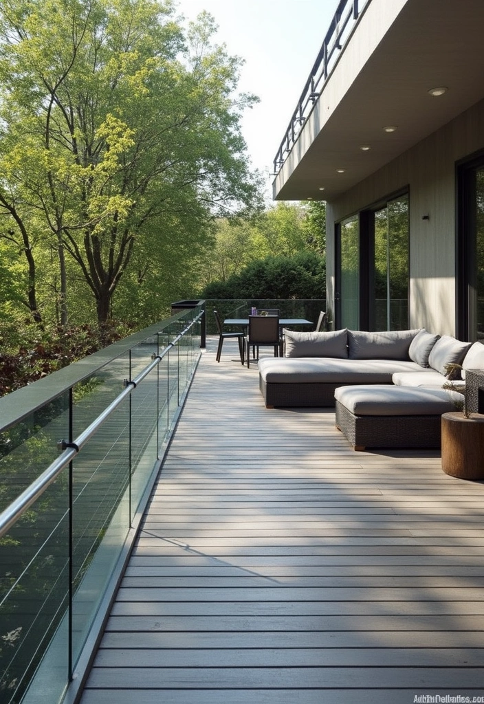 20 Cheap Deck Railing Ideas That'll Make Your Outdoor Space Shine (You Won't Believe #7!) - 18. Minimalist Steel Railings