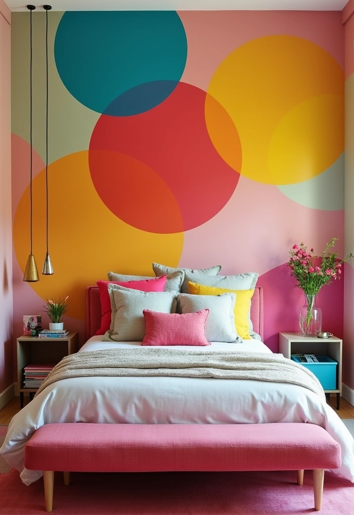 25 Master Bedroom Feature Wall Inspirations That'll Leave You Breathless (#16 Is a Must-See!) - 17. Color Blocking