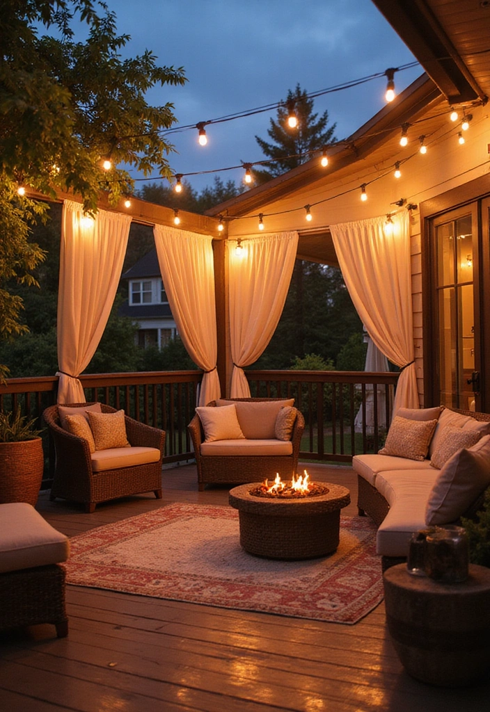 20 Cheap Deck Railing Ideas That'll Make Your Outdoor Space Shine (You Won't Believe #7!) - 14. Stylish Fabric Draping