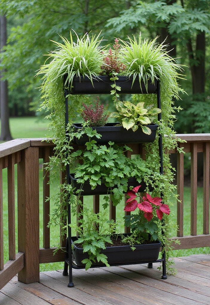20 Small Deck Decorating Ideas That Will Transform Your Outdoor Space! - 3. Vertical Garden