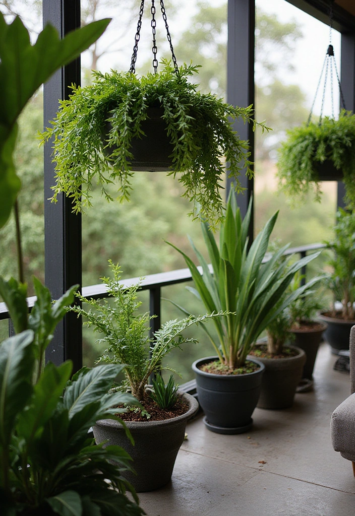 20 Deck Privacy Ideas That Combine Beauty and Seclusion (Ideas #2 & #8 Are Game Changers!) - 14. Hanging Planters