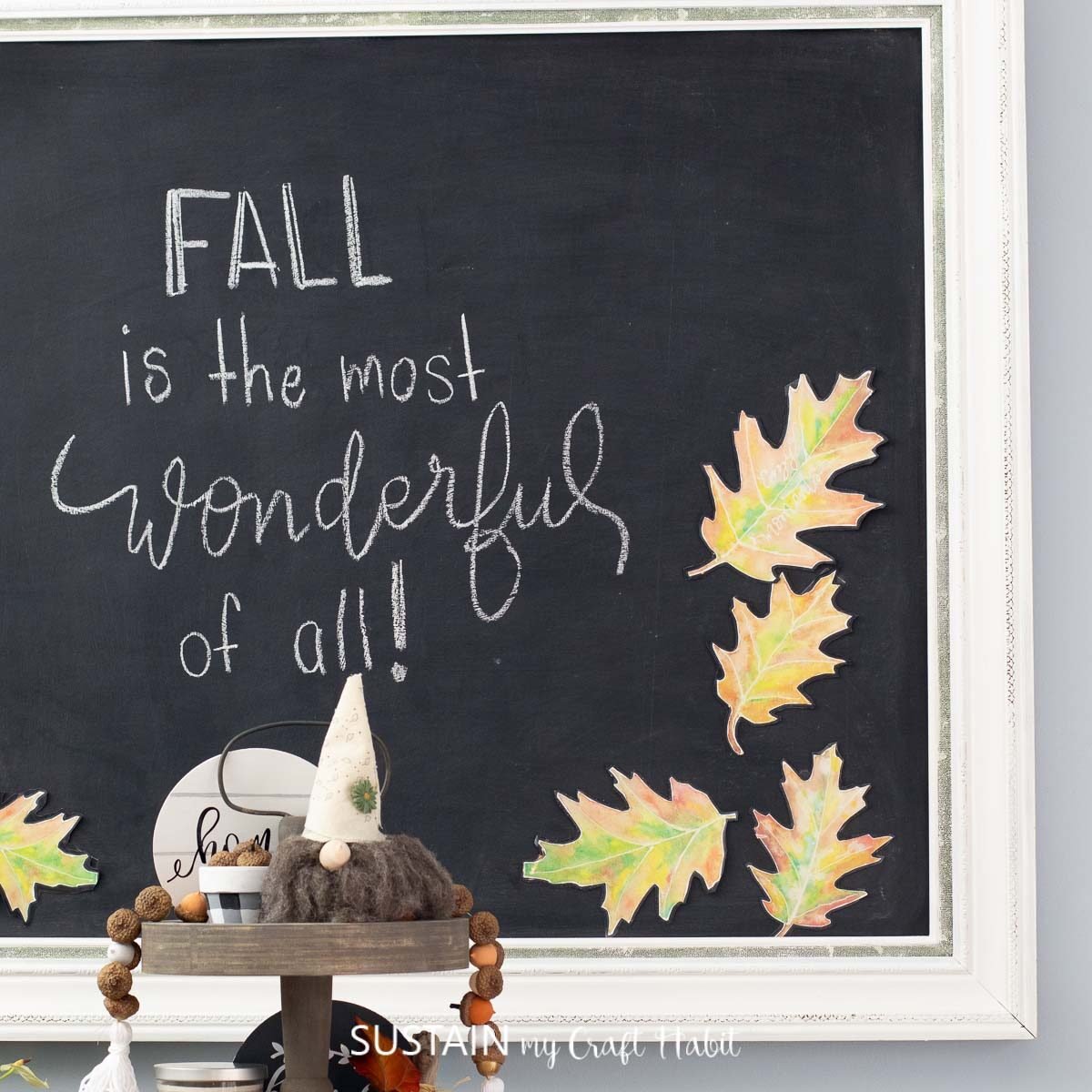 20 Creative Fall Chalkboard Art Ideas You Can DIY This Season! - 17. Fall in Love