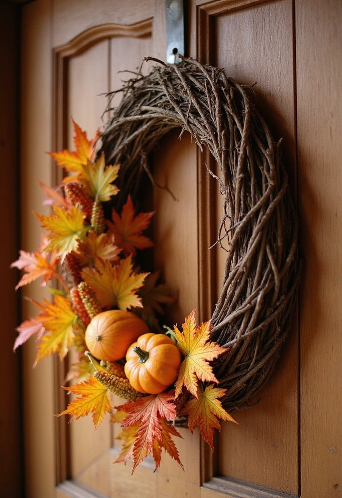 17 DIY Fall Wreaths for Your Front Door That Are Easier Than You Think! - 1. Classic Harvest Wreath